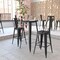 Flash Furniture 23.75 RD Bar Top Table Black Poly Top/Black Frame JJ-T14623H-60-BKBK-GG - alternate 5